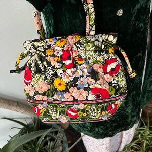 Vera Bradley Black Floral Shoulder Bag